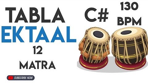 EkTaal Tabla Loop | 12 Matra| C#| 130 Bpm |#muzzico
