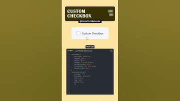 Custom Checkbox Web Design HTML CSS  #coding #htmlcss #shorts  #webdesign #programming