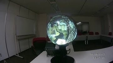 Docodemo Dome Globe Test Projection of Back to the Moon for Good — Fulldome Trailer