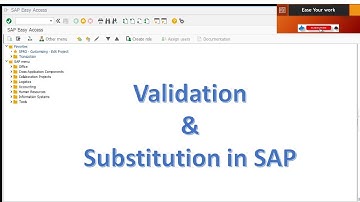 ENGLISH VERSION - SAP FICO VALIDATION AND SUBSTITUTION STEPS AND CONFIGURATION
