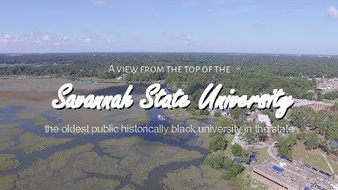 Aerial View of Savannah State - Oldest Public University