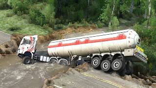 Deadly Crossing: Surviving in the River, Transporting Oil tanks | Deadliest Journeys