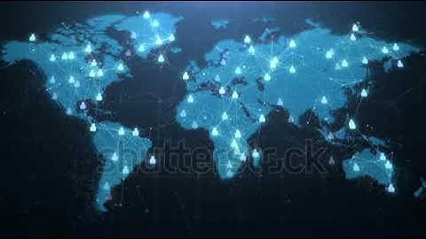 stock footage world map with user icon communication concept technology network connection k resolut