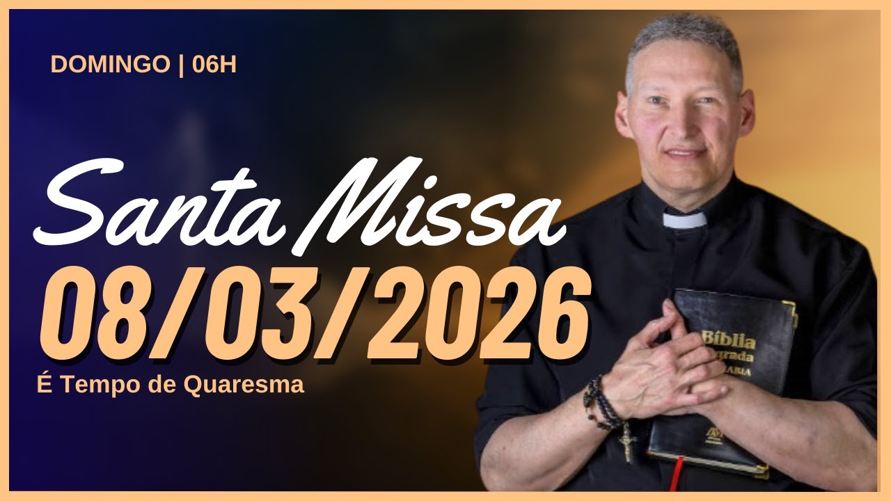 Santa Missa com Padre Marcelo Rossi | Hoje | 08/03/2026 | Ao Vivo