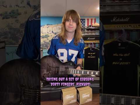 Gibson Dirty Fingers pickups! #gibson #gibsonguitar #gibsonlespaul #heavymetal #guitarist #guitars