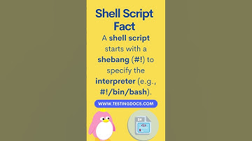 Shell Script Fact  #testingdocs #linux