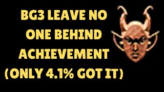 Leave no one behind Achievement (Save every Tiefling refugee you can in a single playthrough)