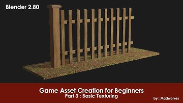 Game Asset Tutorial | Blender 2.80 | Part 3 | Basic Texturing