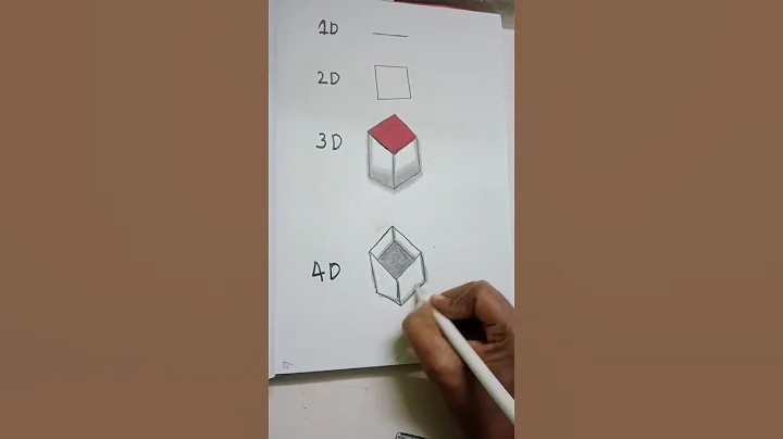 1D 2D 3D 4D😍🤔#trending #viral #drawing #shorts