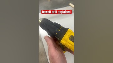 DeWalt drill explained in under 60 seconds – woodworking tips and tricks #Woodworking  #DIY