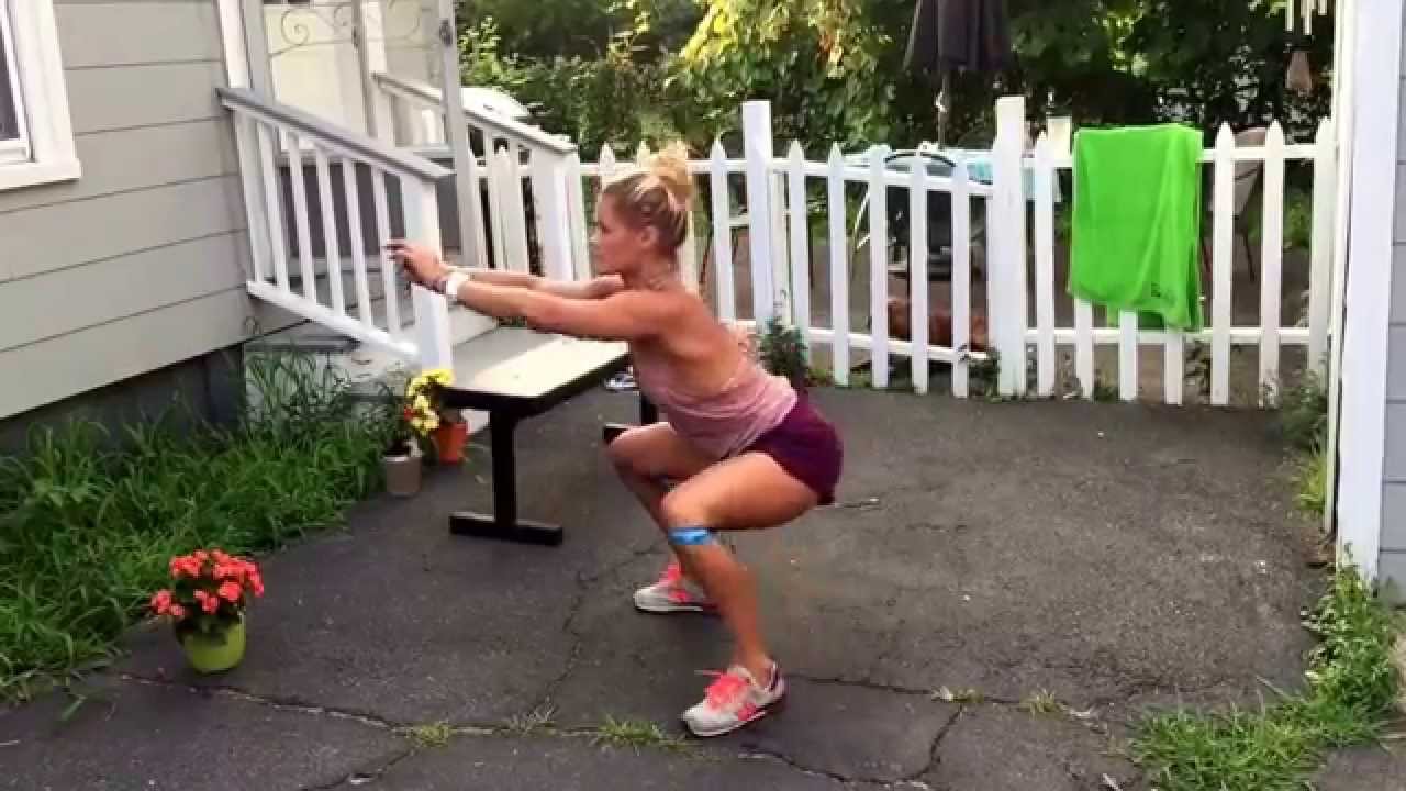 Sumo Squat with rear tap boston proper