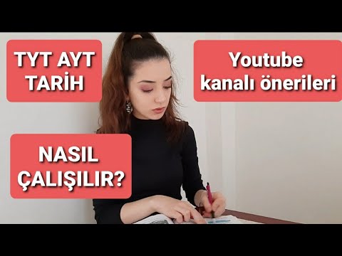 TYT AYT TARİH NASIL ÇALIŞILIR, UYGULAMALI ANLATTIM, YOUTUBE KANAL ÖNERİLERİ #YKS