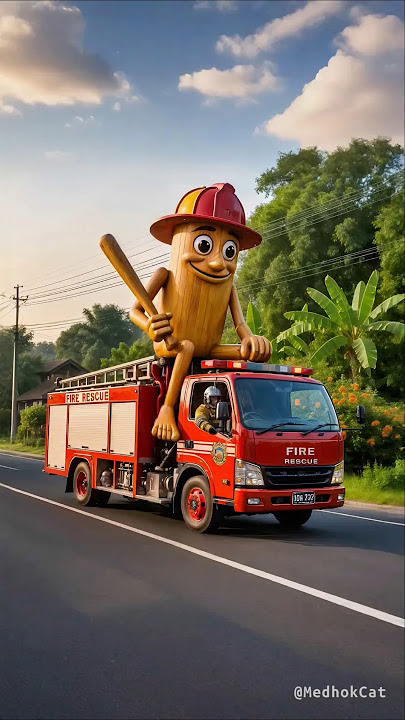 Evolution of Tung tung tung Sahur riding a fire truck into a beautiful Barbie house