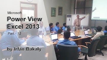 Power View Excel 2013 Part 12 Urdu Tutorials by Irfan Bakaly