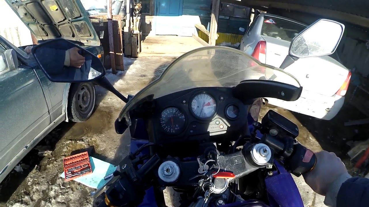 Замена свечей , барахлит датчик нейтралки. Запуск без глушителя - YouTube