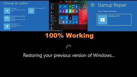 windows 10 restoring previous version of windows boot loop help fix