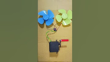Drive dual fans using hand-cranked gear motors #dcmotor #tech #shorts