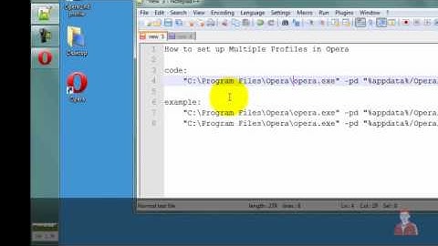 How to set up Multiple Profiles in Opera