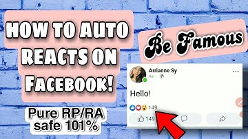 HOW TO AUTO REACTS ON FACEBOOK ACCOUNT 2021 | SAFE AND EASY | BE FAMOUS | rpwtuts channel
