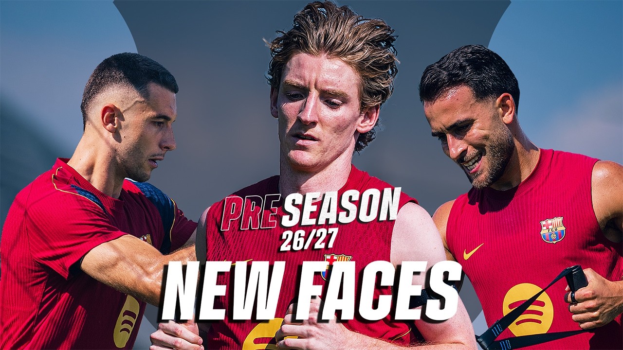 GORDON, ERIC GARCIA & JOAN GARCIA RETURN to FC Barcelona Preseason training 🔵🔴