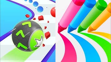 Rolling Going Ball VS Pencil Rush 3D - Gameplay Walkthrough All Levels Android iOS