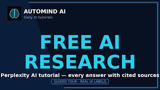 Perplexity AI Tutorial: FREE Research Tool That Cites Sources