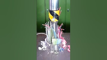 hydraulic press crushing candles satisfying video #shorts #remix #satisfying #asmr #hydraulicpress
