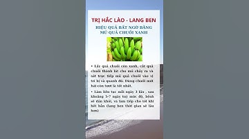 trị hắc lào , lang ben bằng chuối xanh hiệu quả #baithuocdangian #lamdep #soibangquang #soithan