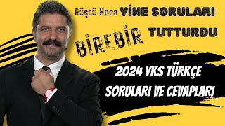 2024 Yks Türkçe Soruları Ve Cevapları Değerlendirme Rüştü Hoca