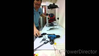 Assembly the delta 3D printer in 15 mins