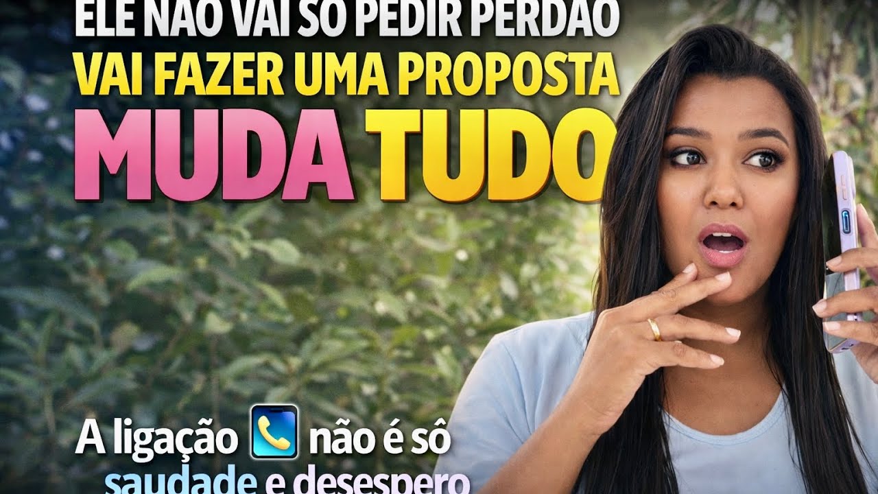 ELE NÃO VAI SÓ PEDIR PERDÃO VAI FAZER UMA PROPOSTA MUDA TUDO A ligação📱 não é só saudade e desespero