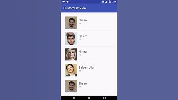 How to create a Custom ListView in android