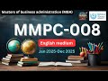 MMPC-008 ignou assignment 2025 I MBA ignou assignment | MBA ignou assignment jan 2025 ,july 2025