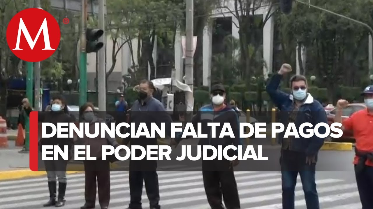 En CDMX trabajadores del poder judicial protestan por falta de pago ...