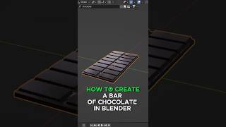How to create a bar of chocolate in Blender?   #blender #3dmodeling  #tutorial  #chocolate # 3viral