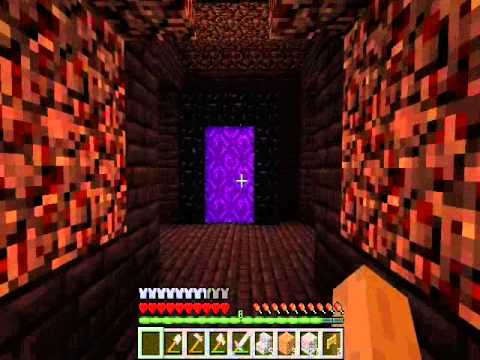 Nether Portal Spawned in a Nether Fortress. - YouTube