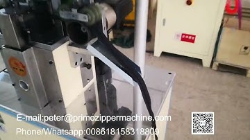 How to make zippers?   auto simple nylon zipper gapping machine