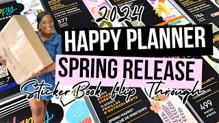 Happy Planner 2024 Spring Release STICKER BOOK FLIP THROUGH + Sticker Usage Tips