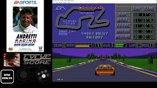 HIGHSCORE - Mario Andretti Racing - Megadrive 60876 (Smoky Valley / 6Laps)