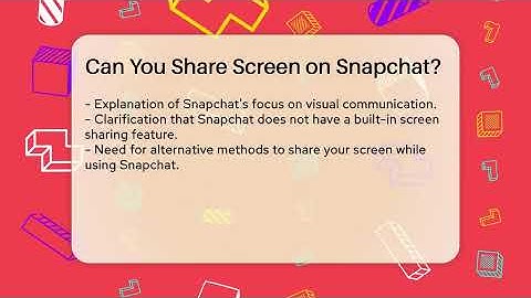 Can You Share Screen on Snapchat? - Everyday-Networking