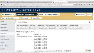 Sakai-wide LTI tools can be found under Edit Tools
