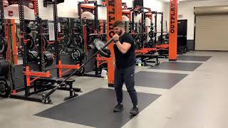 Landmine Rotational Split Press (High)