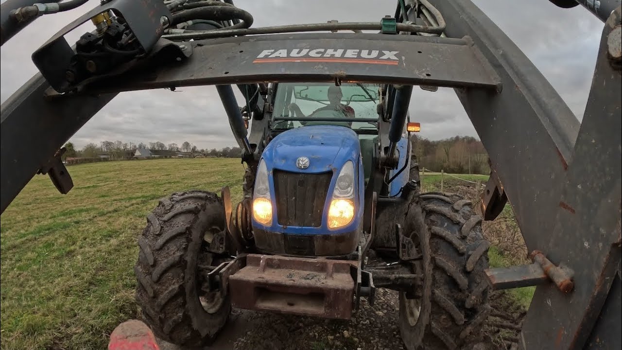 Bétonnage du contre poids // Montage chargeur FAUCHEUX 