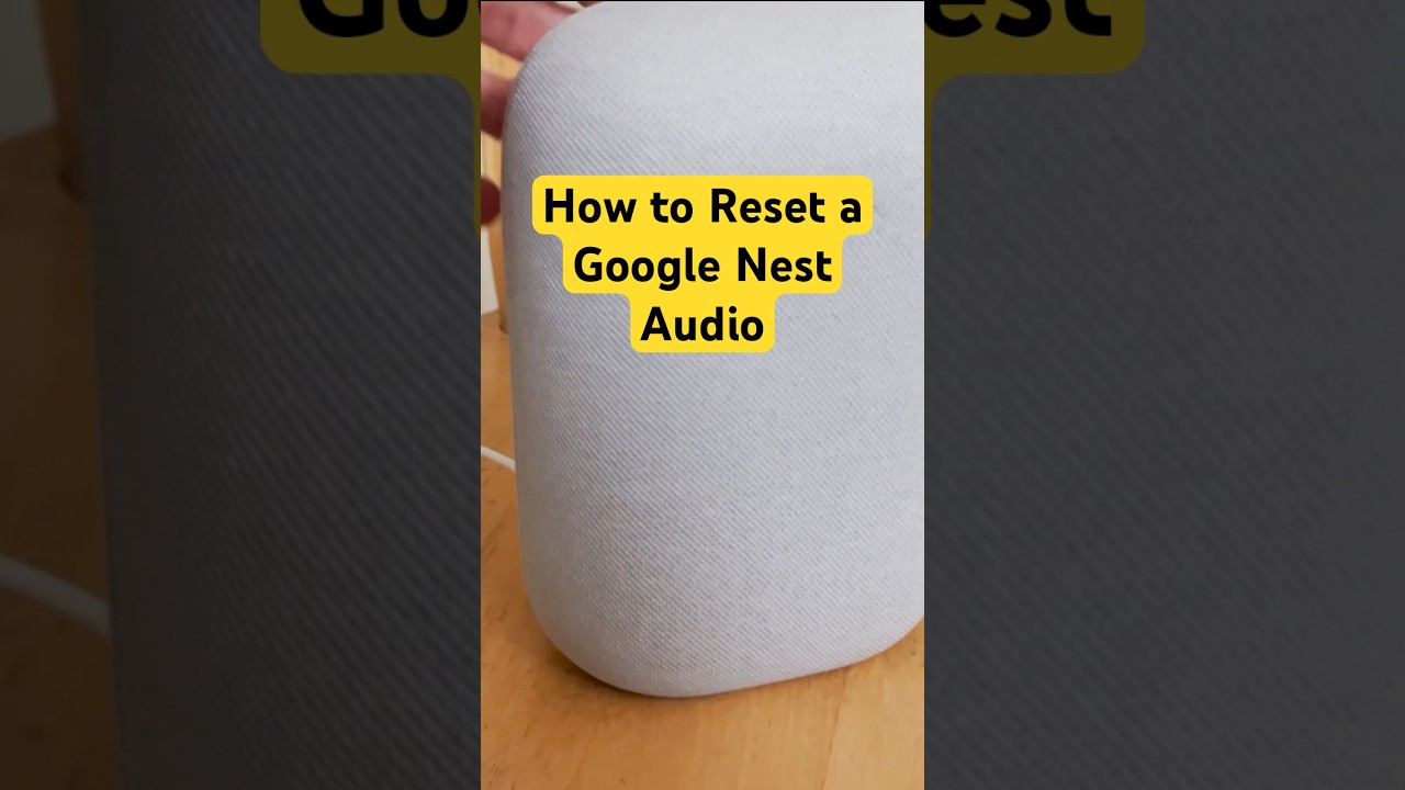 Factory Reset a Google Nest Audio device #google #nest #tips - YouTube