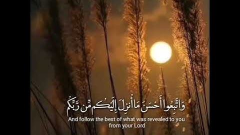 وَاتَّبِعُوا أَحْسَنَ مَا أُنْزِلَ إِلَيْكُمْ مِنْ رَبِّكُمْ / القارئ أحمد شهبون
