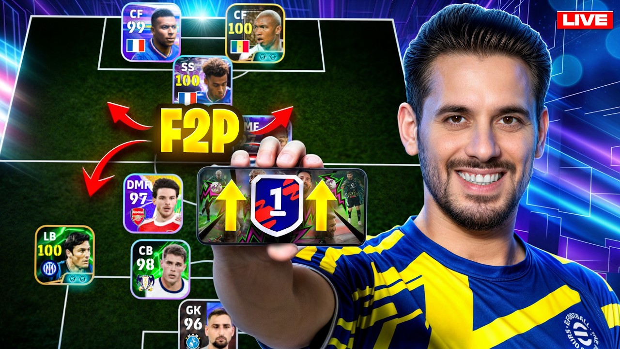 eFootball Mobile LIVE 🔥 Road to Division 1 (FREE TO PLAY ONLY) 🚀 - YouTube