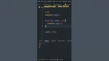JavaScript Understand "use strict" keyword. #shorts #youtubeshorts #javascript #html #node