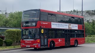 *Transfer + Fast w/fan* | Journey on route 96 | Stagecoach London 15109 LX09FZF | Scania Omnicity