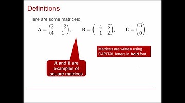 MEI Core Pure: Matrices 1-1