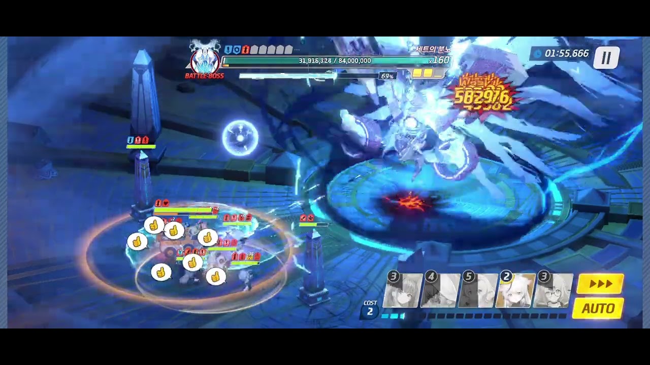 [블루 아카이브] 세트의 분노(특수장갑) 100층 풀오토(Auto) - 온구레 3성